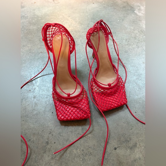 Bottega Veneta Stretch Sandals in color tomato size 39 - Picture 2 of 7